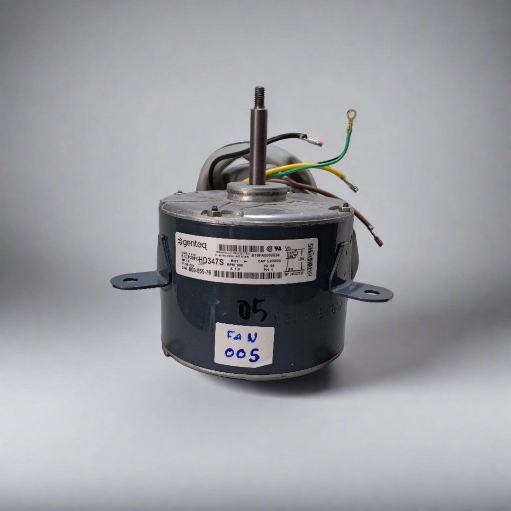 Genteq Fan Motor (5KCP39FG HD347S) - 1PH - 220V - 880 RPM - 1/8 HP - Mangeer Online